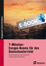 Cover von 7-Minuten-Escape-Rooms für den Deutschunterricht