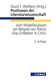 Cover von Positionen der Literaturwissenschaft