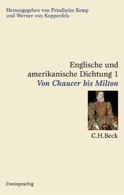 Cover von Englische und amerikanische Dichtung Bd. 1: Englische Dichtung: Von Chaucer bis Milton
