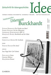 Cover von Zeitschrift für Ideengeschichte Heft XII/1 Frühjahr 2018