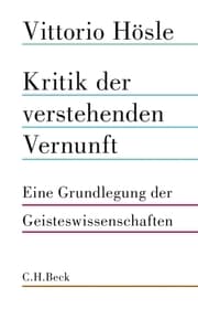 Cover von Kritik der verstehenden Vernunft