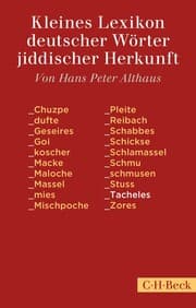 Cover von Kleines Lexikon deutscher Wörter jiddischer Herkunft