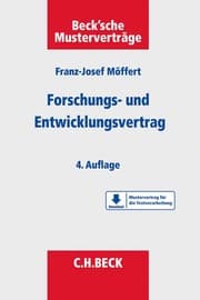 Cover von Forschungs- und Entwicklungsvertrag