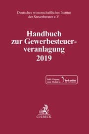 Cover von Handbuch zur Gewerbesteuerveranlagung 2019