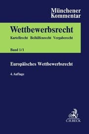 Cover von Münchener Kommentar zum Wettbewerbsrecht Bd. 1: Europäisches Wettbewerbsrecht