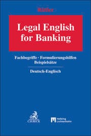 Cover von Legal English for Banking