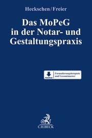 Cover von Das MoPeG in der Notar- und Gestaltungspraxis