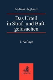 Cover von Das Urteil in Straf- und Bußgeldsachen