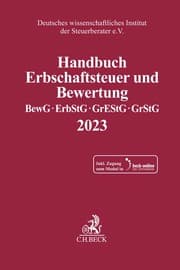 Cover von Handbuch Erbschaftsteuer und Bewertung 2023. BewG, ErbStG, GrEStG, GrStG 2023