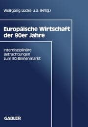 Cover von Europäische Wirtschaft der 90er Jahre