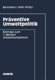 Cover von Präventive Umweltpolitik