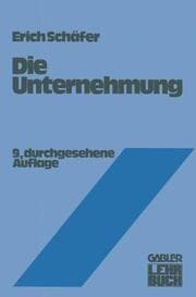 Cover von Die Unternehmung
