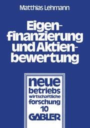 Cover von Eigenfinanzierung und Aktienbewertung