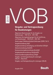 Cover von VOB Zusatzband 2019