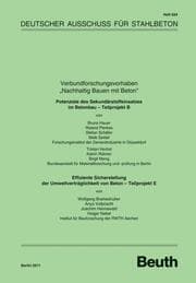 Cover von Verbundforschungsvorhaben 'Nachhaltig Bauen mit Beton'