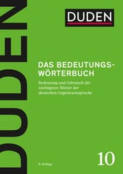 Cover von Das Bedeutungswörterbuch