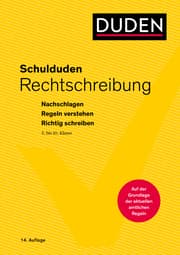 Cover von Schulduden Rechtschreibung (gebunden)