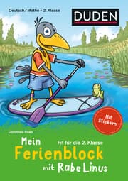 Cover von Mein Ferienblock mit Rabe Linus - Fit für die 2. Klasse