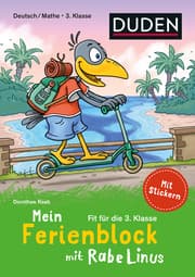 Cover von Mein Ferienblock mit Rabe Linus - Fit für die 3. Klasse