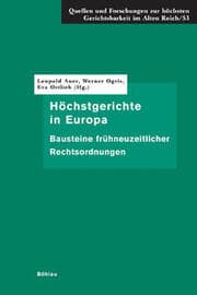 Cover von Höchstgerichte in Europa