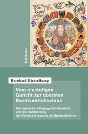 Cover von Vom einstufigen Gericht zur obersten Rechtsmittelinstanz