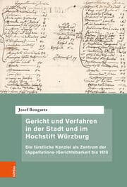 Cover von Gericht und Verfahren in der Stadt und im Hochstift Würzburg