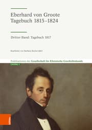Cover von Eberhard von Groote: Tagebuch 1815-1824