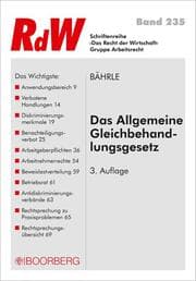 Cover von Das Allgemeine Gleichbehandlungsgesetz
