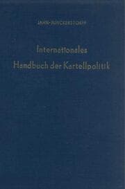 Cover von Internationales Handbuch der Kartellpolitik.