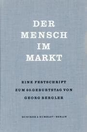 Cover von Der Mensch im Markt.