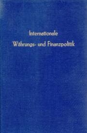 Cover von Internationale Währungs- und Finanzpolitik.