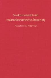 Cover von Strukturwandel und makroökonomische Steuerung.