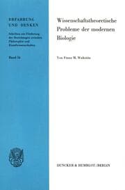 Cover von Wissenschaftstheoretische Probleme der modernen Biologie.
