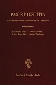 Cover von Pax et Iustitia.