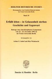 Cover von Erfüllt leben - in Gelassenheit sterben.