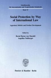 Cover von Social Protection by Way of International Law.