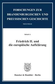 Cover von Friedrich II.und die europäische Aufklärung.
