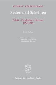 Cover von Reden und Schriften.