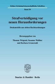 Cover von Strafverteidigung vor neuen Herausforderungen
