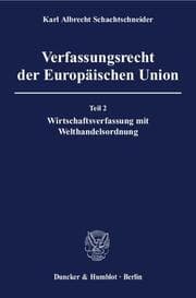 Cover von Verfassungsrecht der Europäischen Union 2