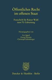 Cover von Öffentliches Recht im offenen Staat.