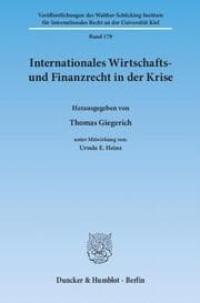 Cover von Internationales Wirtschafts- und Finanzrecht in der Krise.