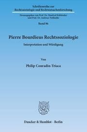 Cover von Pierre Bourdieus Rechtssoziologie