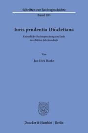 Cover von Iuris prudentia Diocletiana.