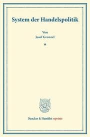 Cover von System der Handelspolitik.