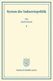 Cover von System der Industriepolitik.