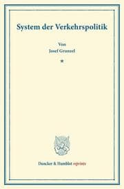 Cover von System der Verkehrspolitik.
