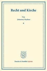 Cover von Recht und Kirche.