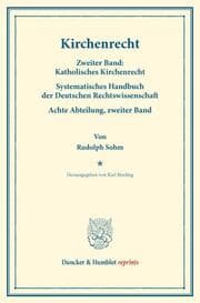 Cover von Kirchenrecht.