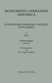 Cover von Sachsenspiegel. Landrecht